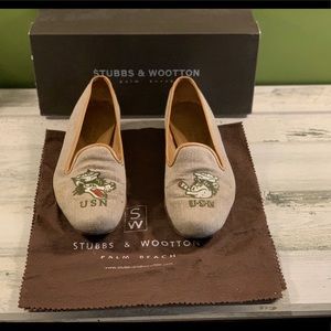 Stubbs & Wootton Palm Beach flat shoes